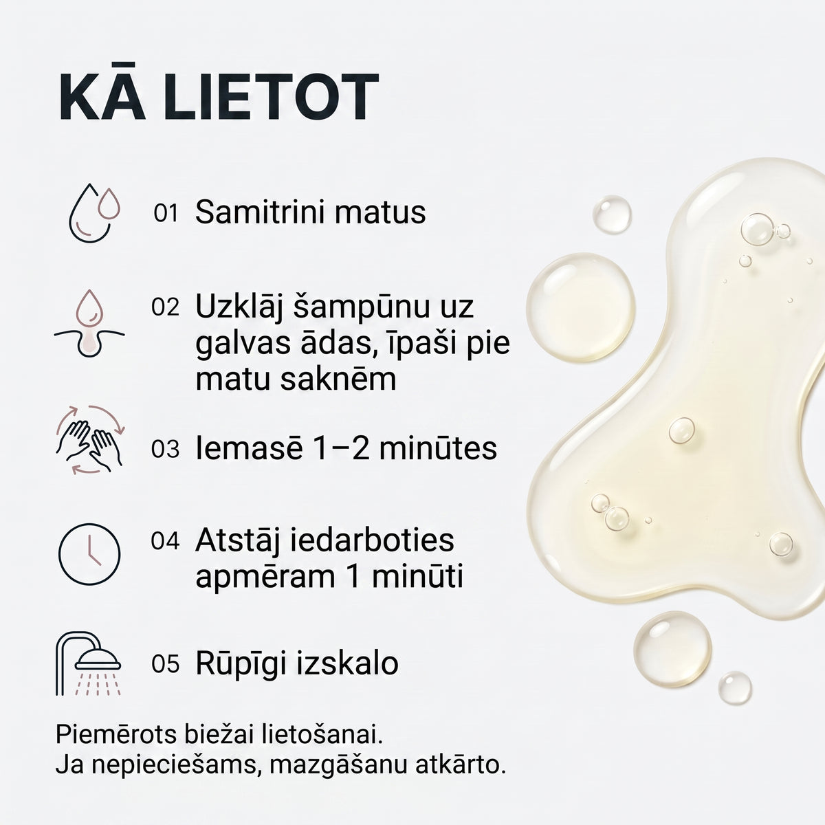 Matu stiprinošs šampūns