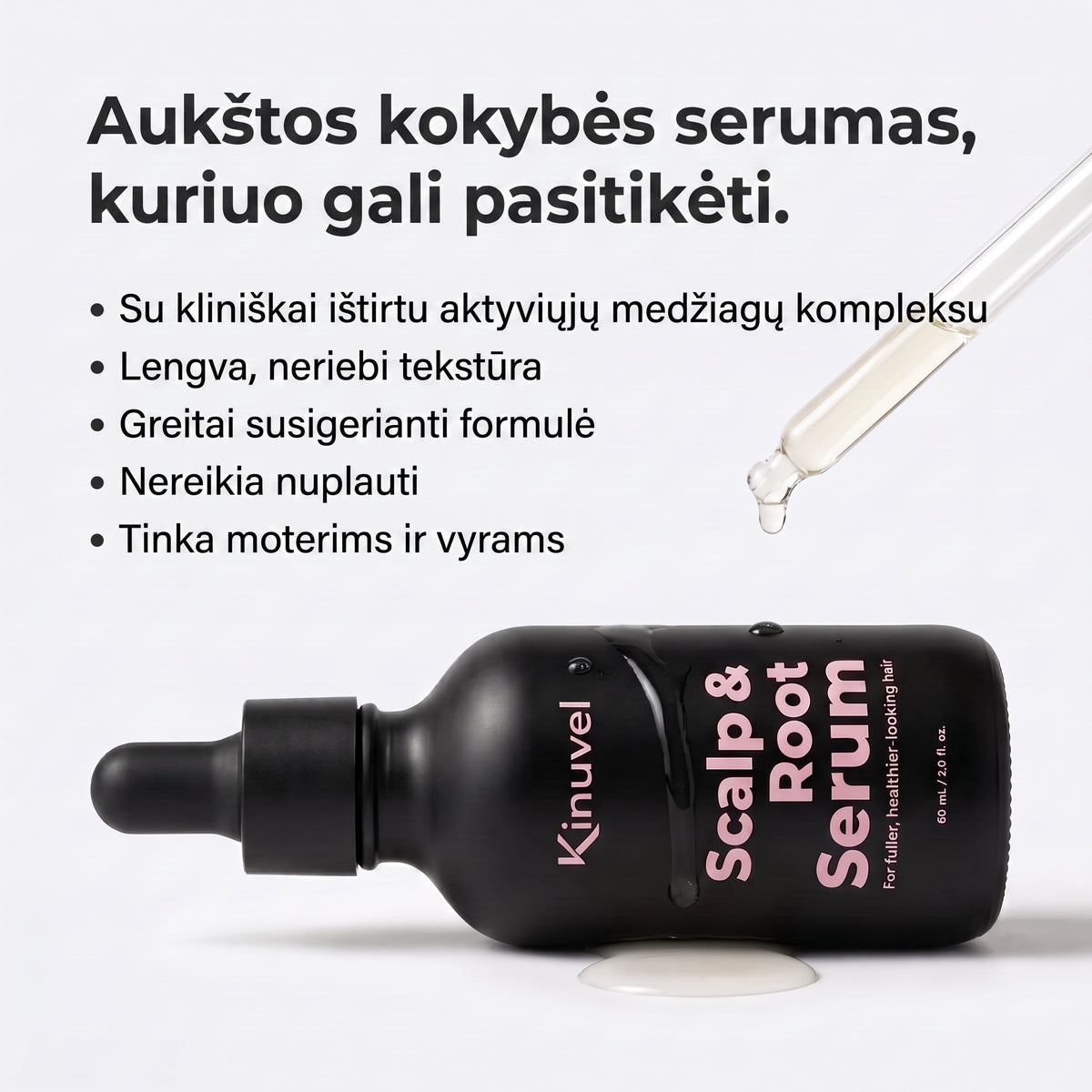 Galvos odos ir plaukų šaknų serumas