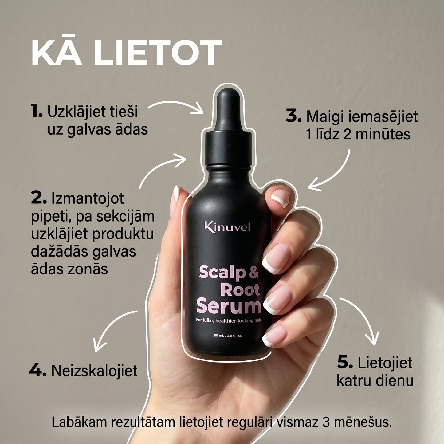 Serums galvas ādai un matu saknēm