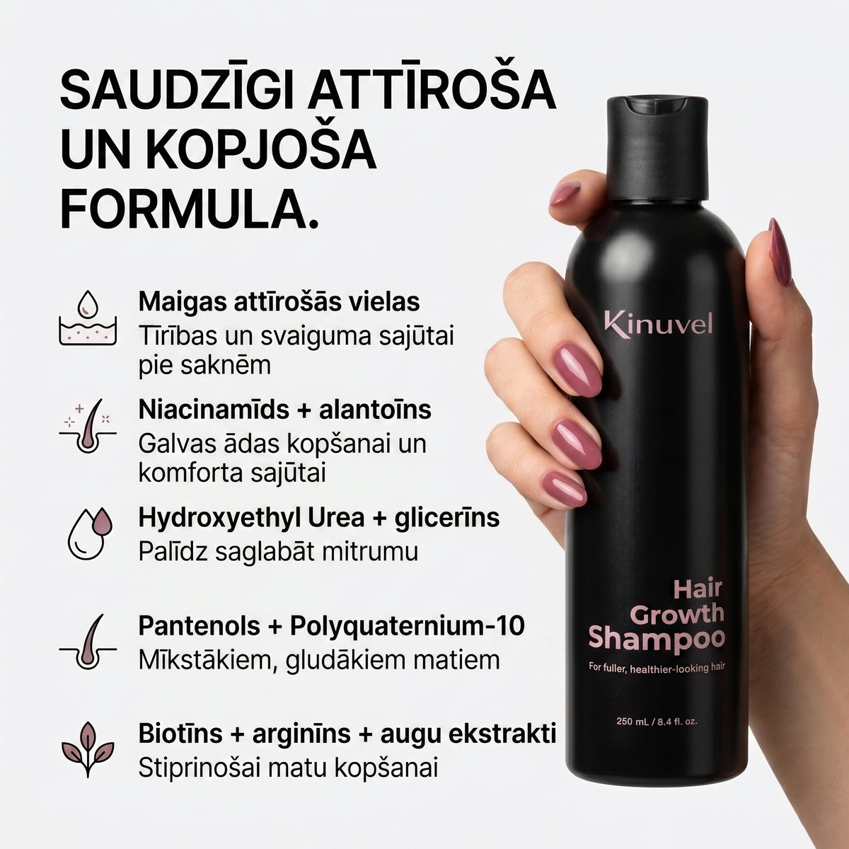 Matu stiprinošs šampūns