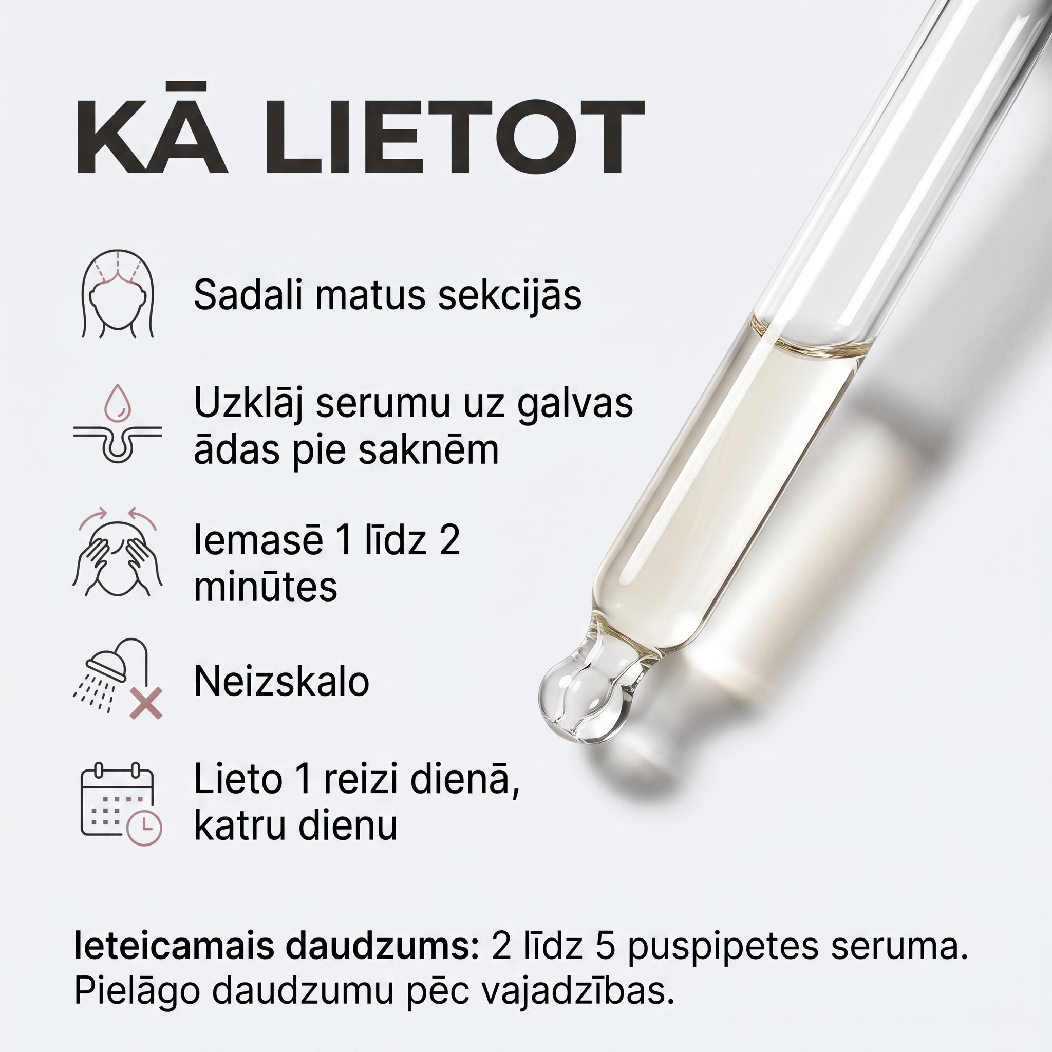 Serums galvas ādai un matu saknēm