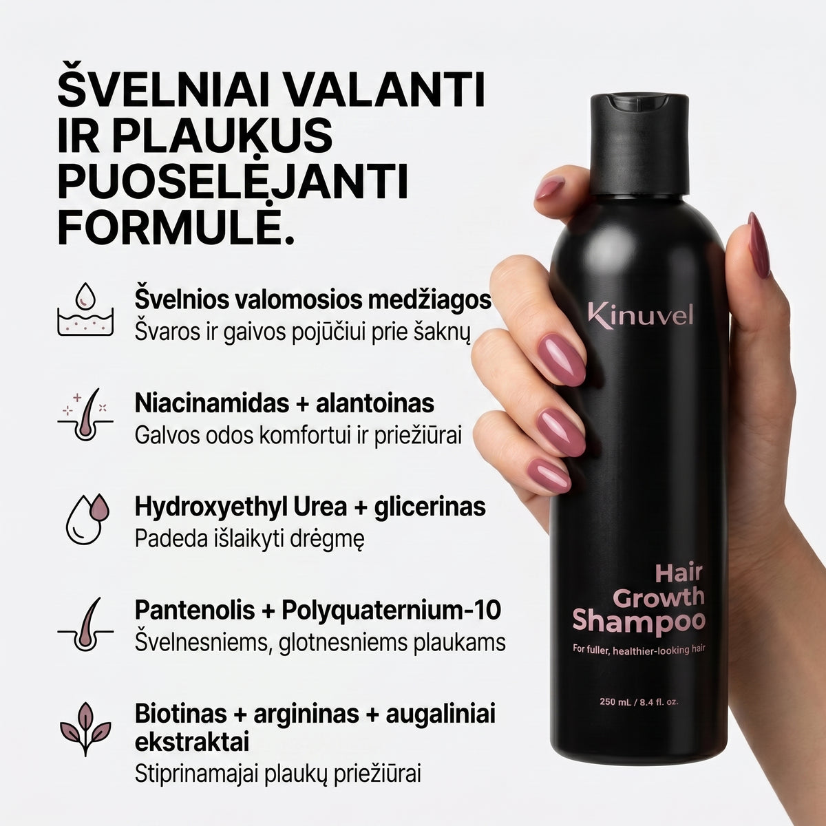 Stiprinamasis plaukų šampūnas