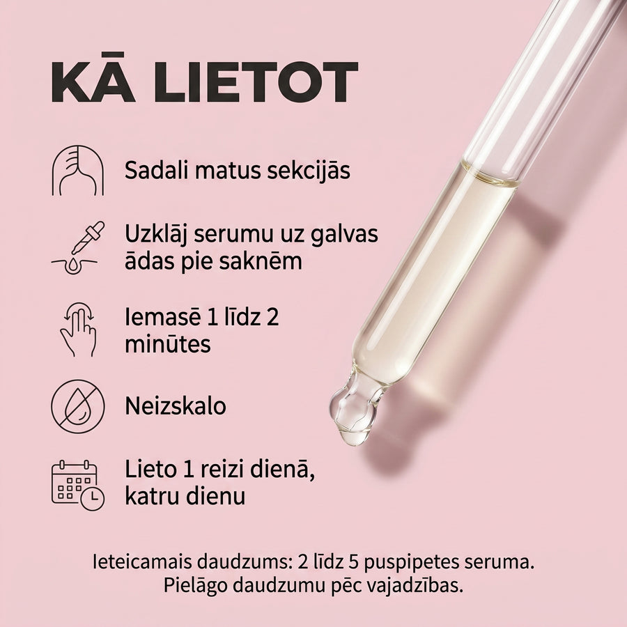 Serums galvas ādai un matu saknēm